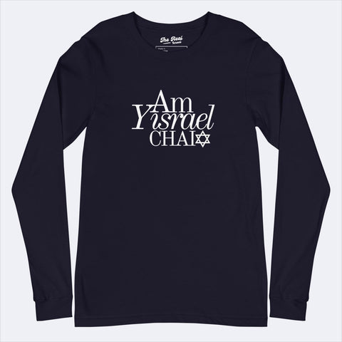 AM YISRAEL CHAI LONG SLEEVE TSHIRT - The Real Israeli